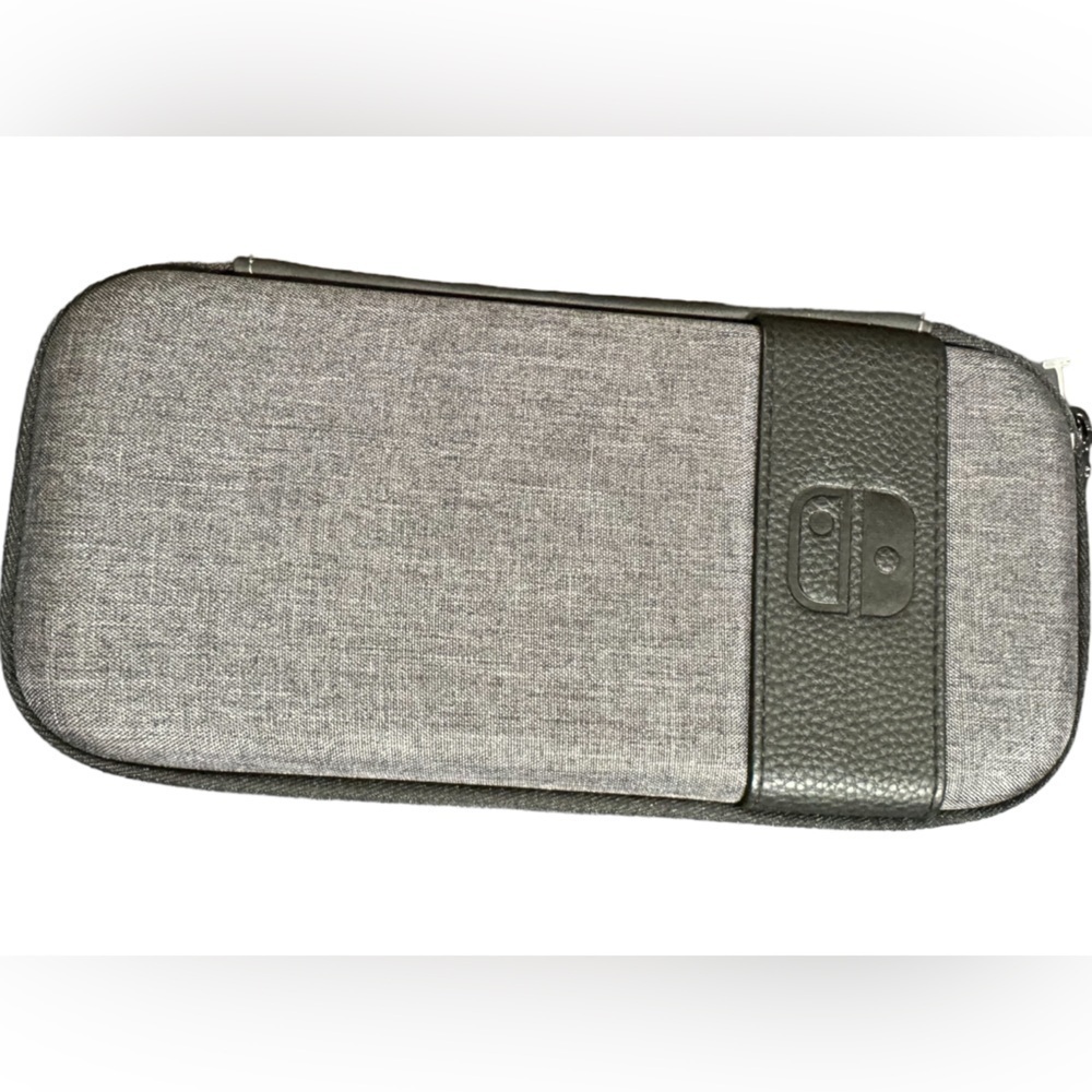 Nintendo Switch Carrying Case Black & Grey w/ Mesh Pocket and internal strap GUC - Picture 3 of 16